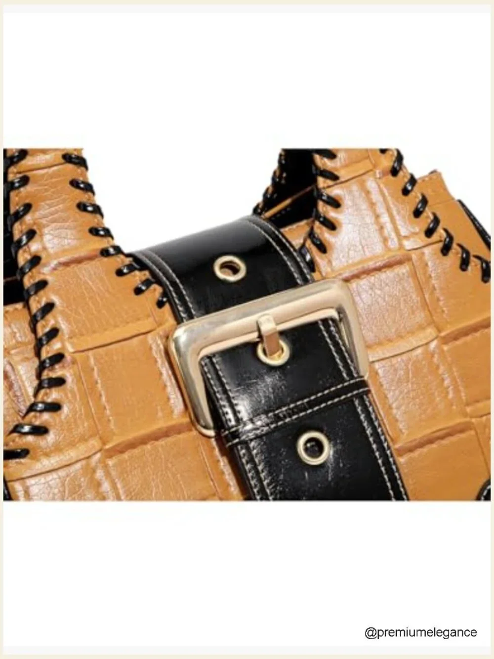 Faux Leather Satchel & Wallet Set - Adjustable Crossbody